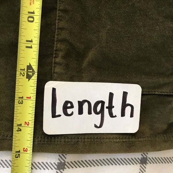 Urban Outfitters BDG Green Y2K Velvet Short Low Rise Mini Skirt With Pockets - S - Picture 6 of 8